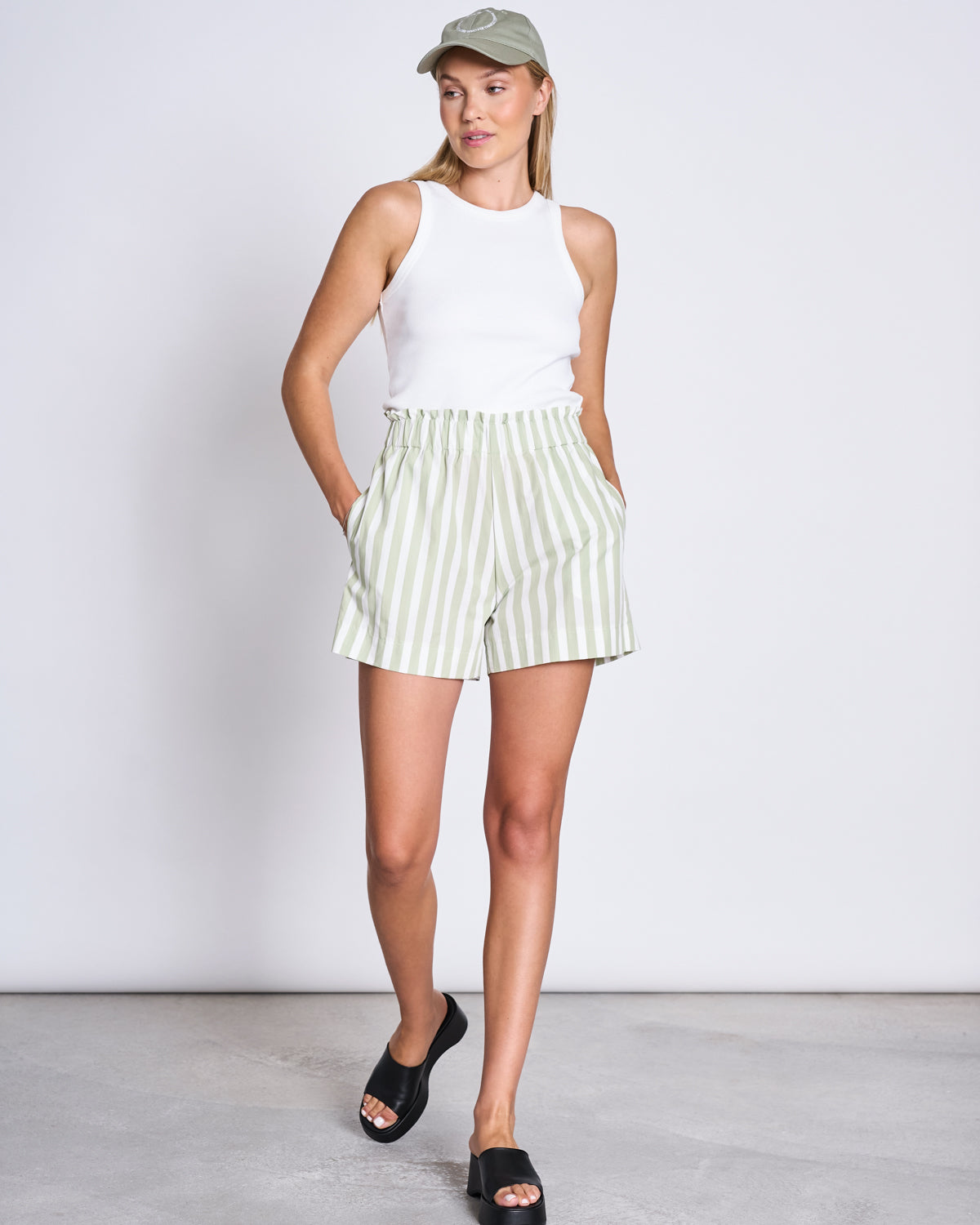 SHORTS DUNDEE PISTACHIO STRIPED