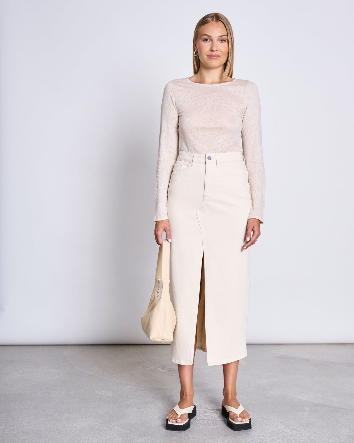 DENIM SKIRT LUCE ECRU – JAN 'N JUNE DENIM SKIRT LUCE ECRU – JAN 'N JUNE