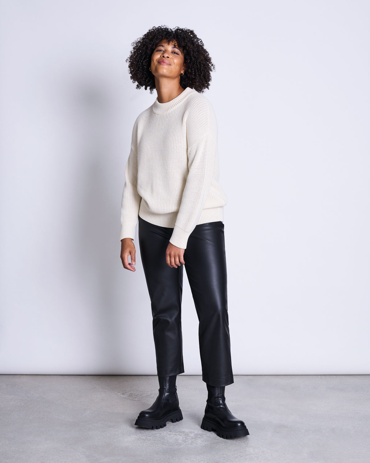 Off white knit jumper shop