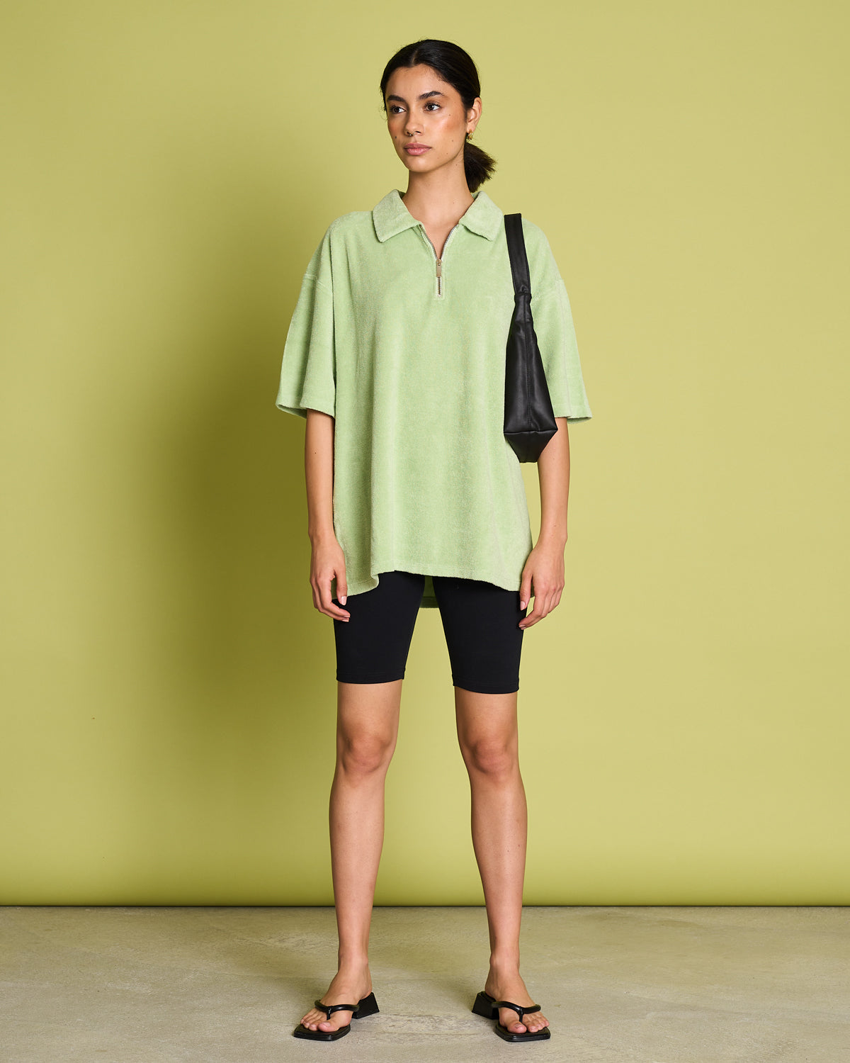 oversized polo shirt outfit mens