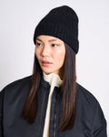 WOOLY KNIT BEANIE BJON BLACK