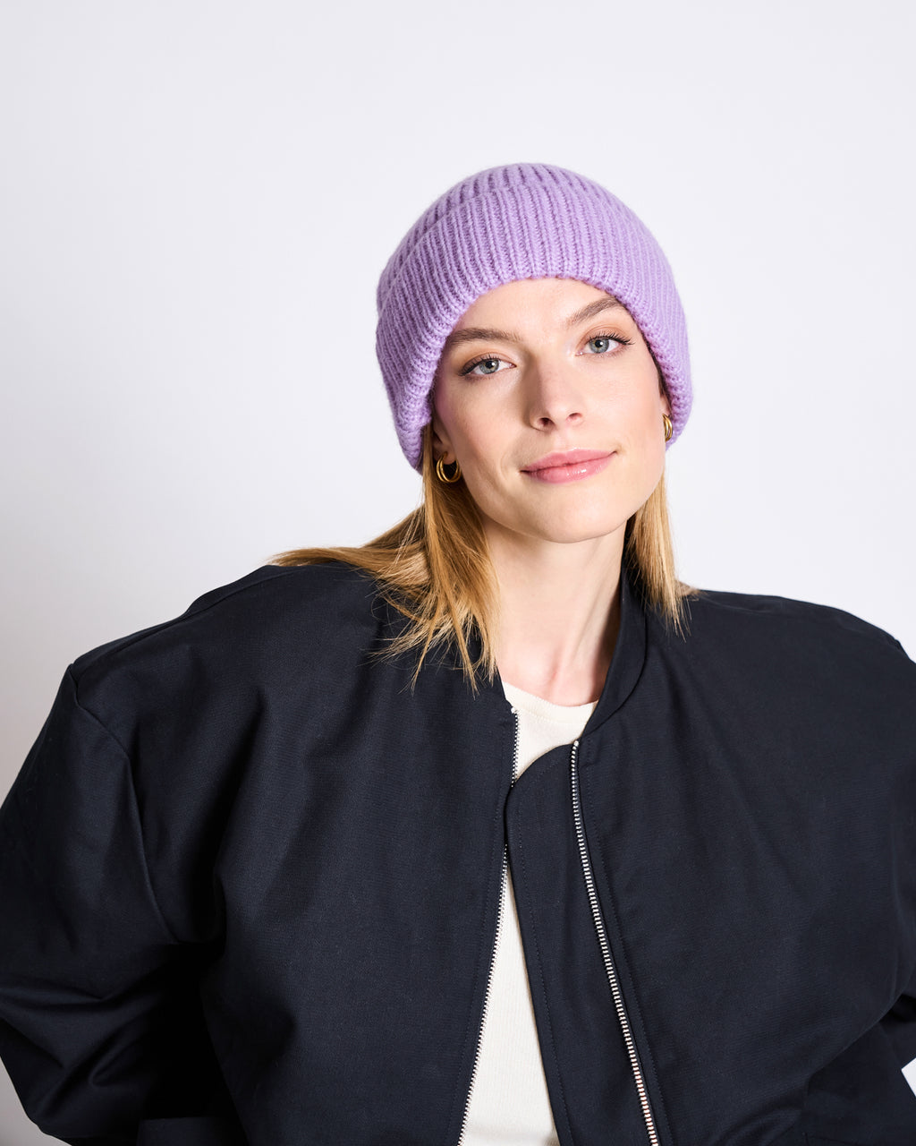 ALPACA MIX BEANIE JANYAS LAVENDER