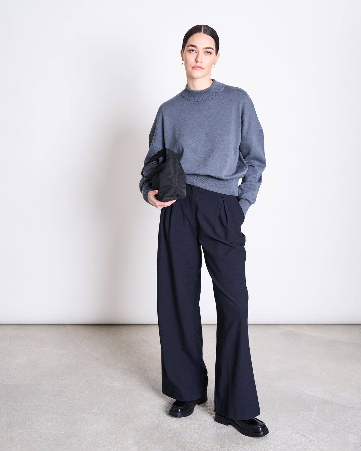 PLEATED WIDE PANTS NIVA NIGHTFALL Pants jan-n-june 8