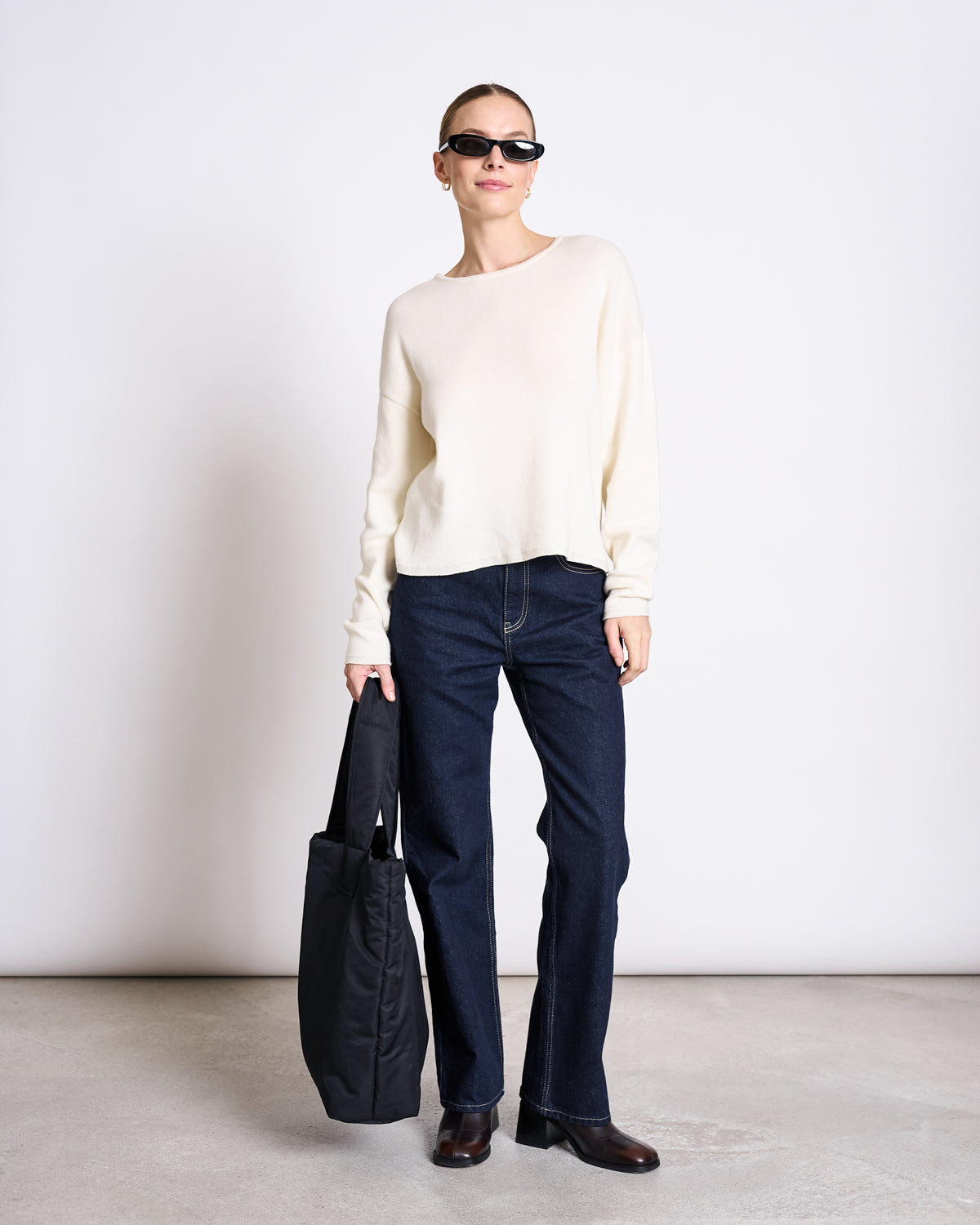 LIGHT KNIT JUMPER WILLIAMSBURG OFFWHITE GOTS