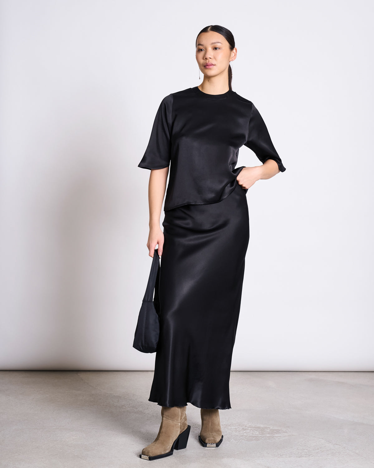 SILKY SHIRT NAMORA BLACK
