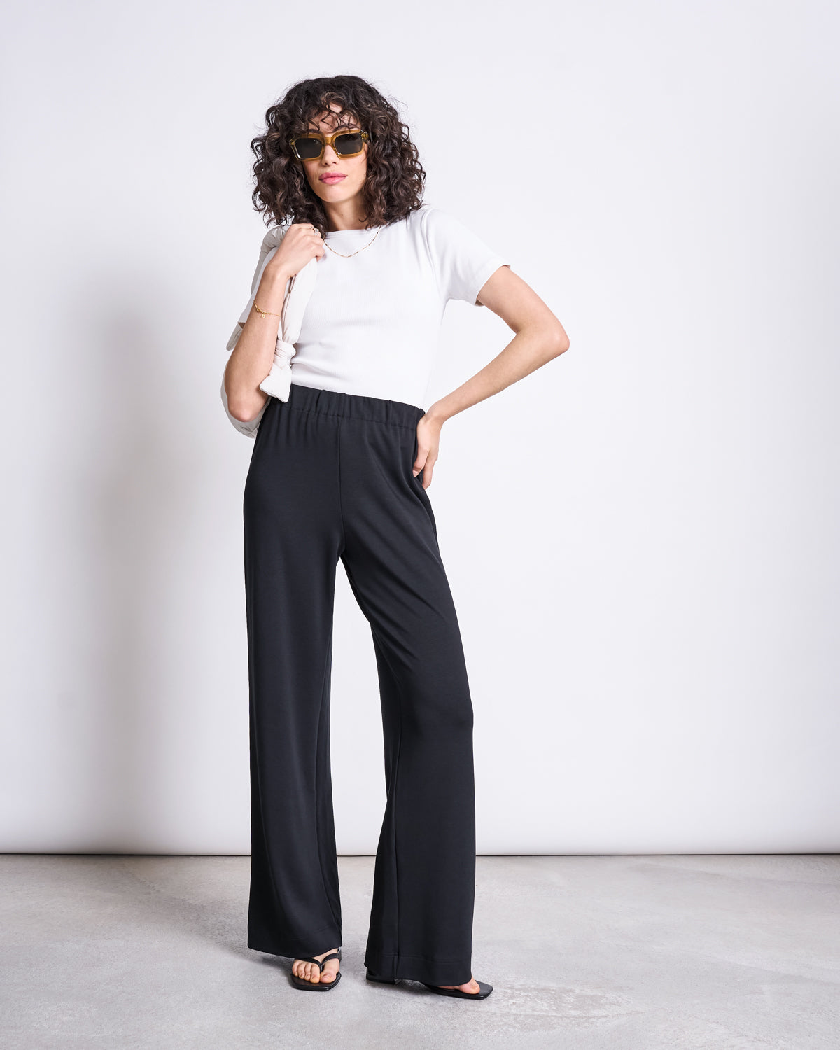 WIDE PANTS KISO BLACK Pants jan-n-june 3