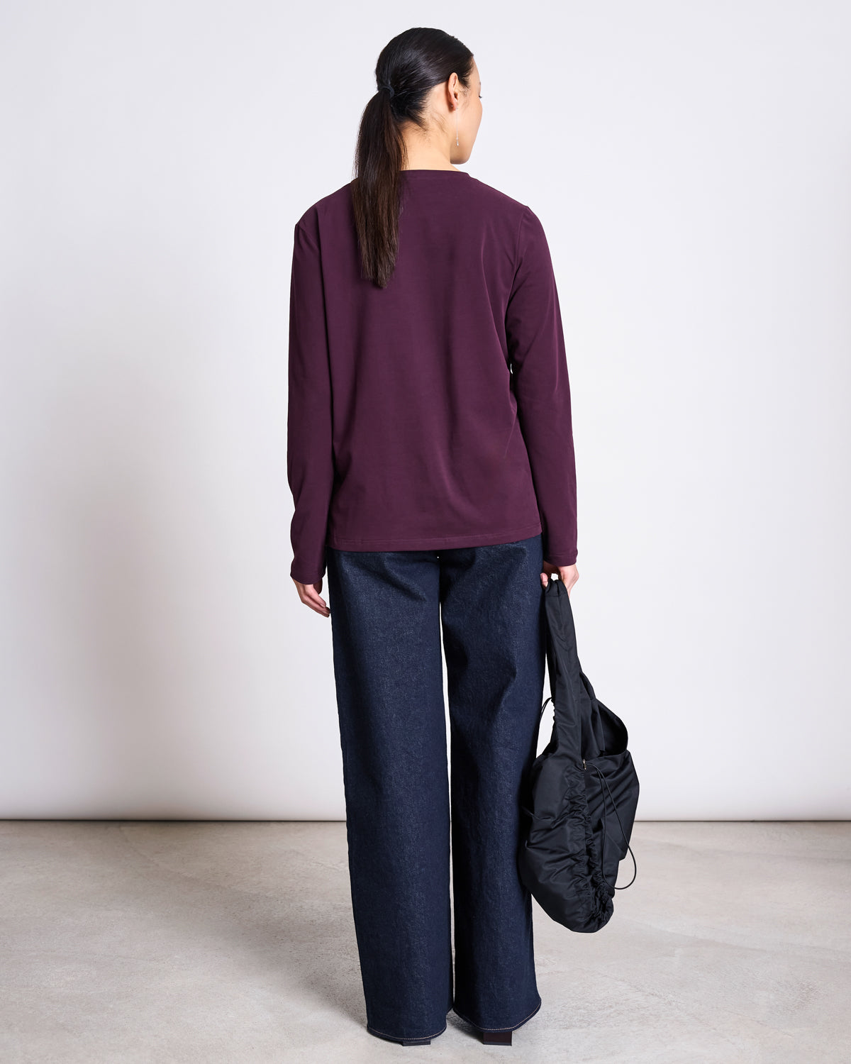 BRUSHED LONGSLEEVE BOY CHERRY LACQUER GOTS Longsleeve jan-n-june 4