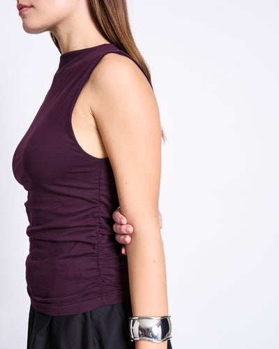 RUFFLE TOP RAFO CHERRY LACQUER GOTS