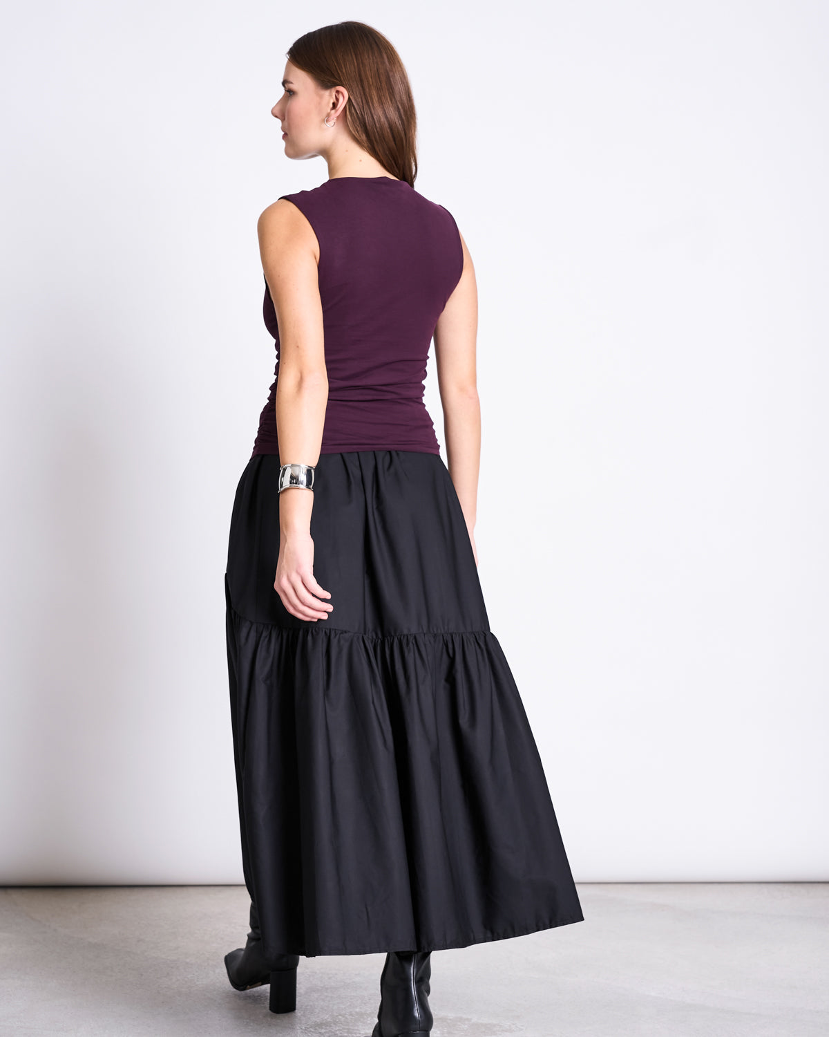 RUFFLE TOP RAFO CHERRY LACQUER GOTS