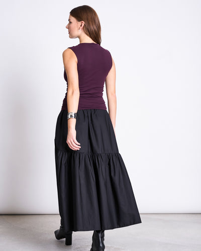 RUFFLE TOP RAFO CHERRY LACQUER GOTS