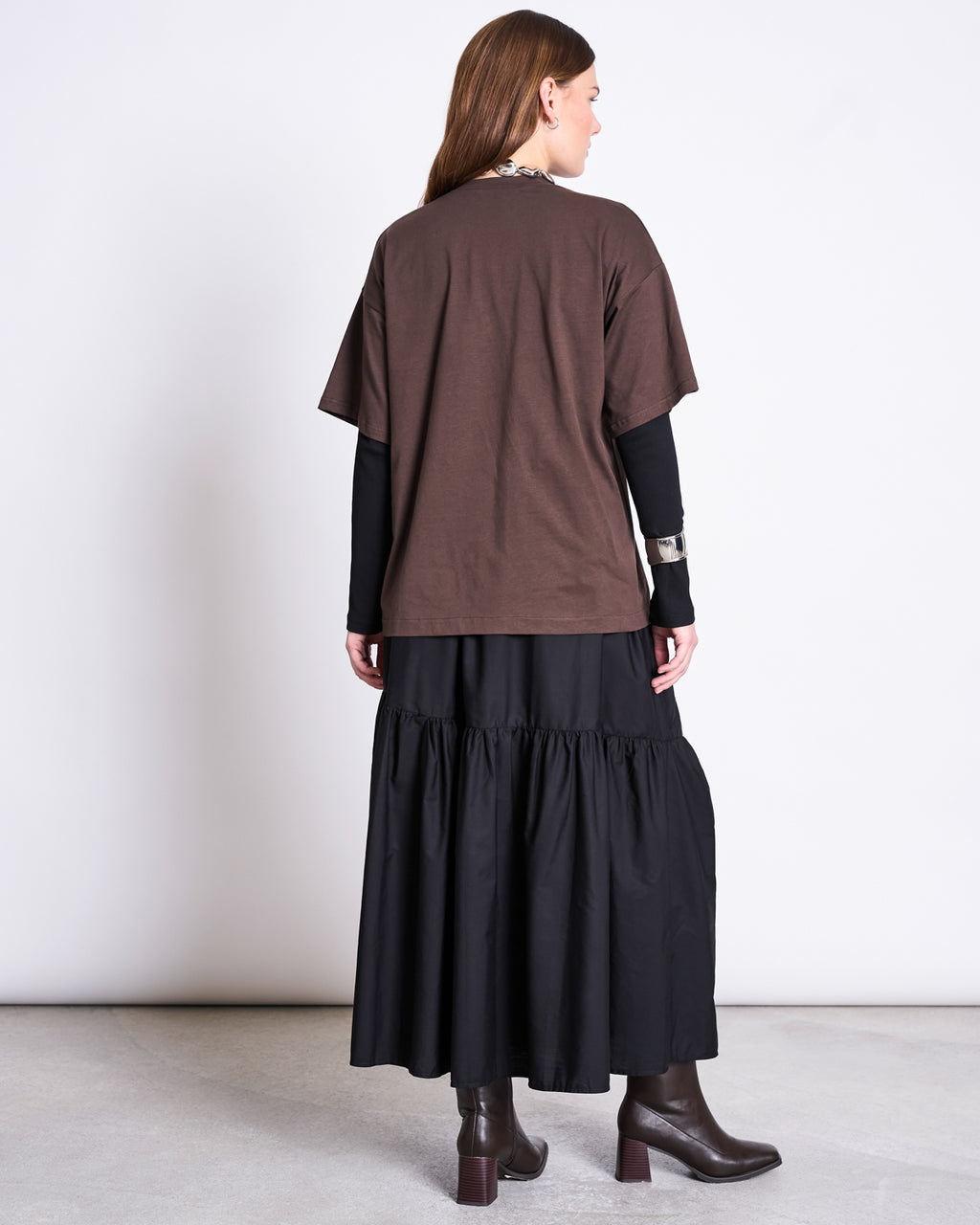 SLITTED T-SHIRT NADIL MUD