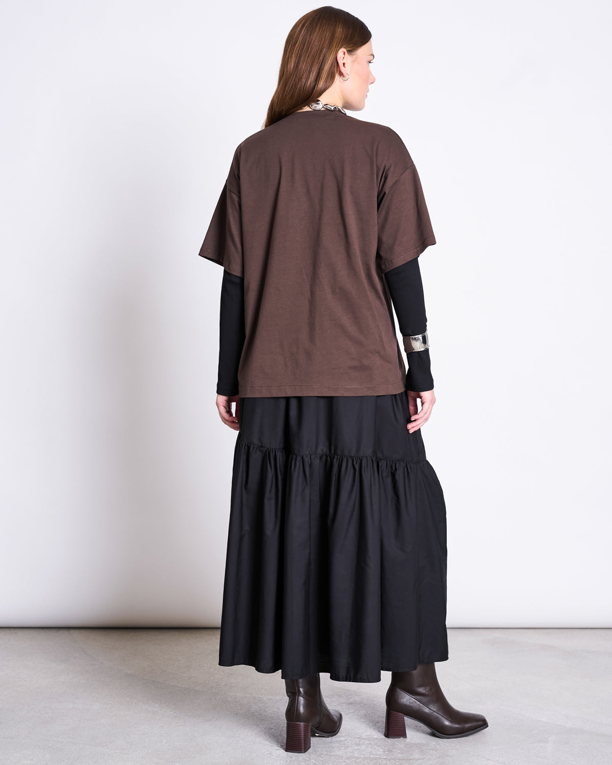 SLITTED T-SHIRT NADIL MUD