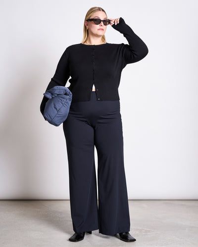 CREWNECK CARDIGAN GLIMT BLACK GOTS