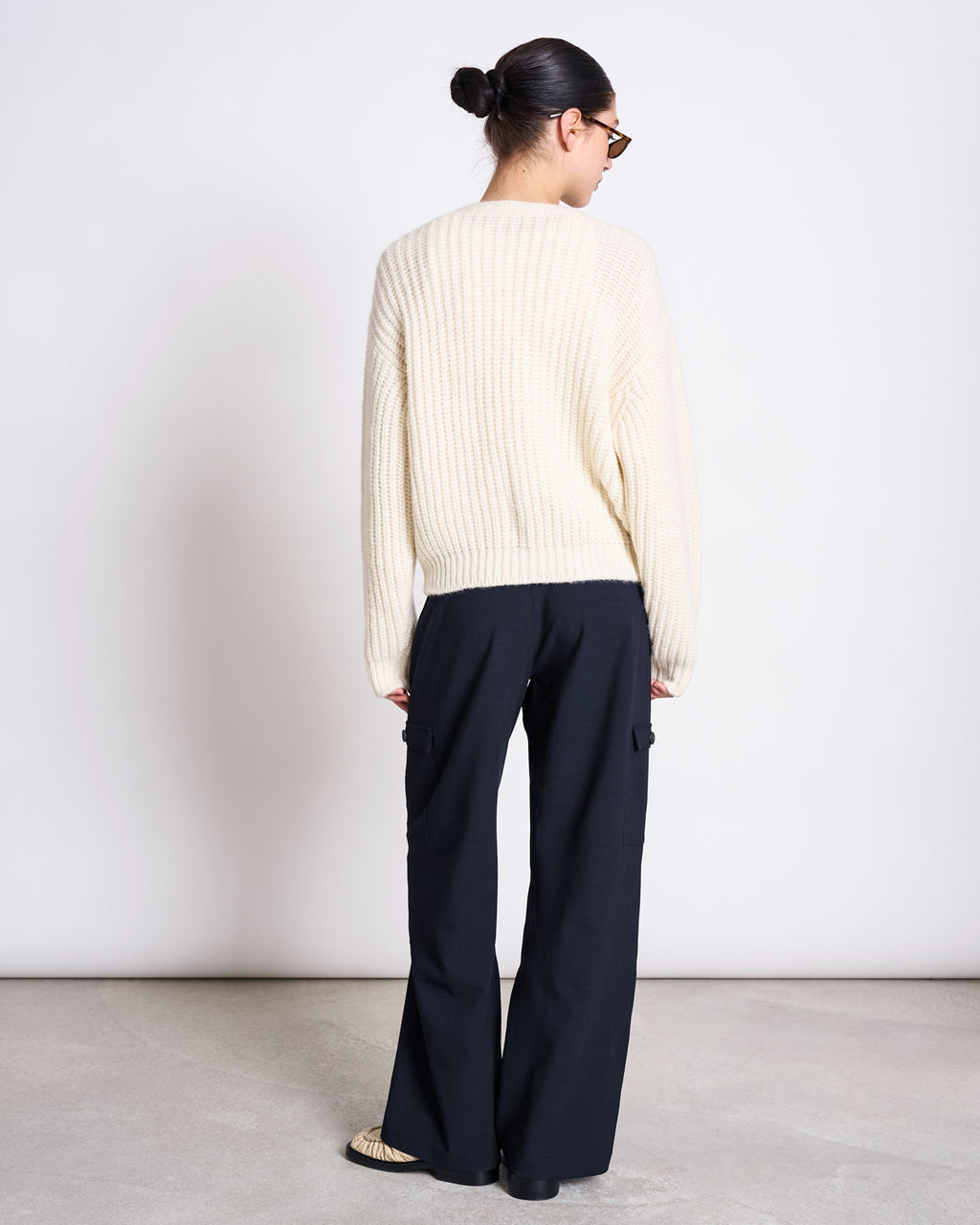 ALPACA MIX CARDIGAN WOOLY LENA OFFWHITE