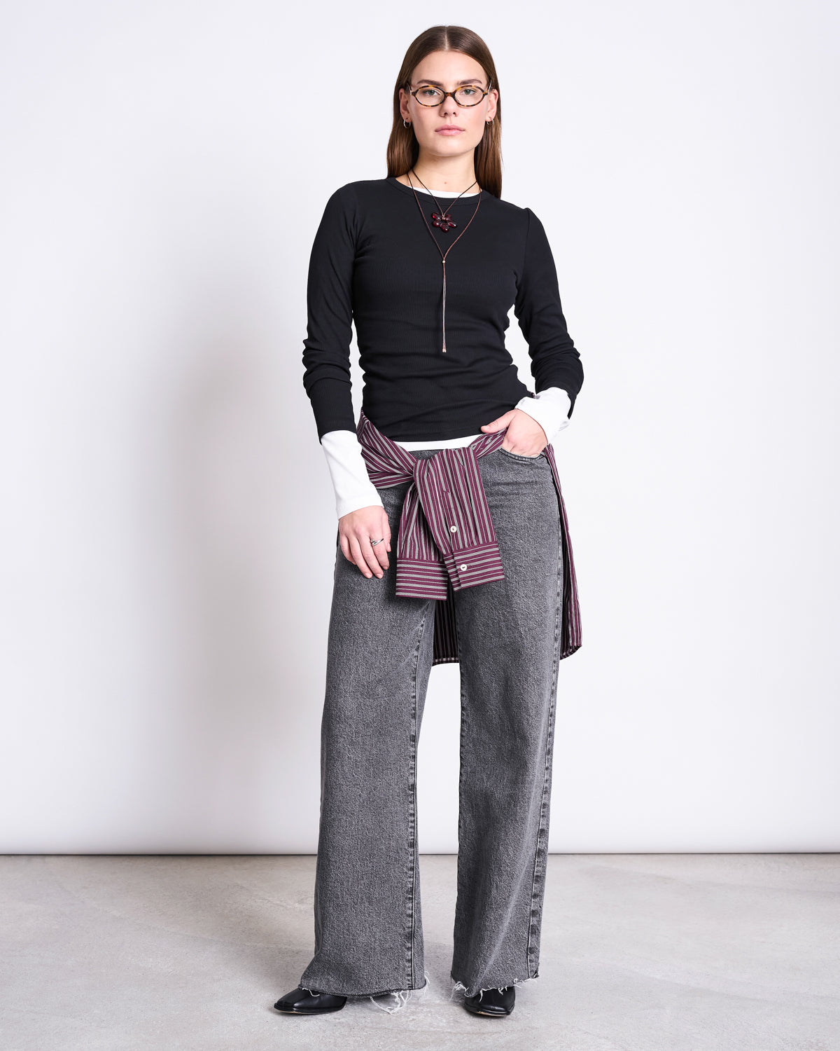 RIB LONGSLEEVE RAVA BLACK