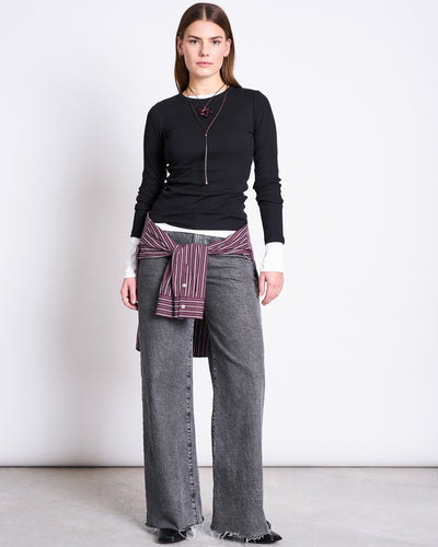 RIB LONGSLEEVE RAVA BLACK