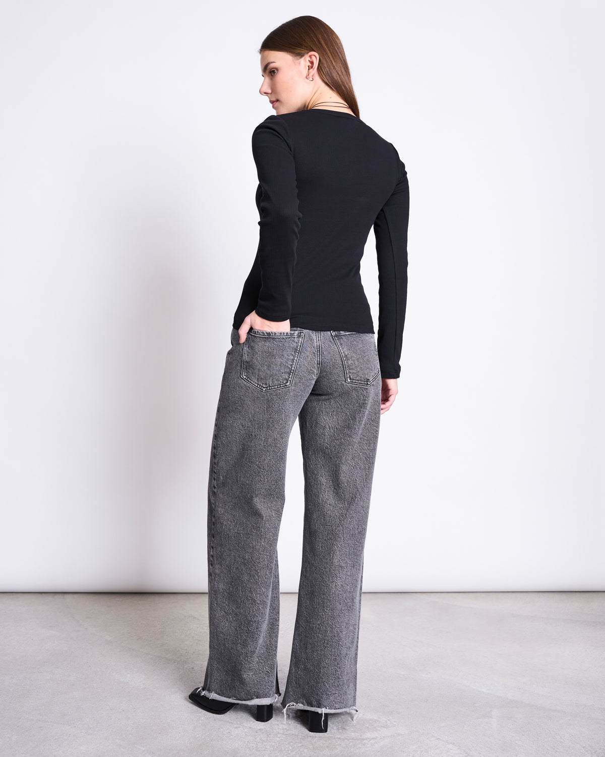 RIB LONGSLEEVE RAVA BLACK