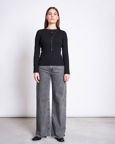 RIB LONGSLEEVE RAVA BLACK