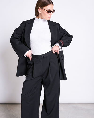 WIDE PANTS GIZA BLACK