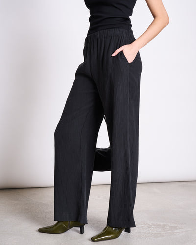 CRINKLE PANTS HAVA BLACK