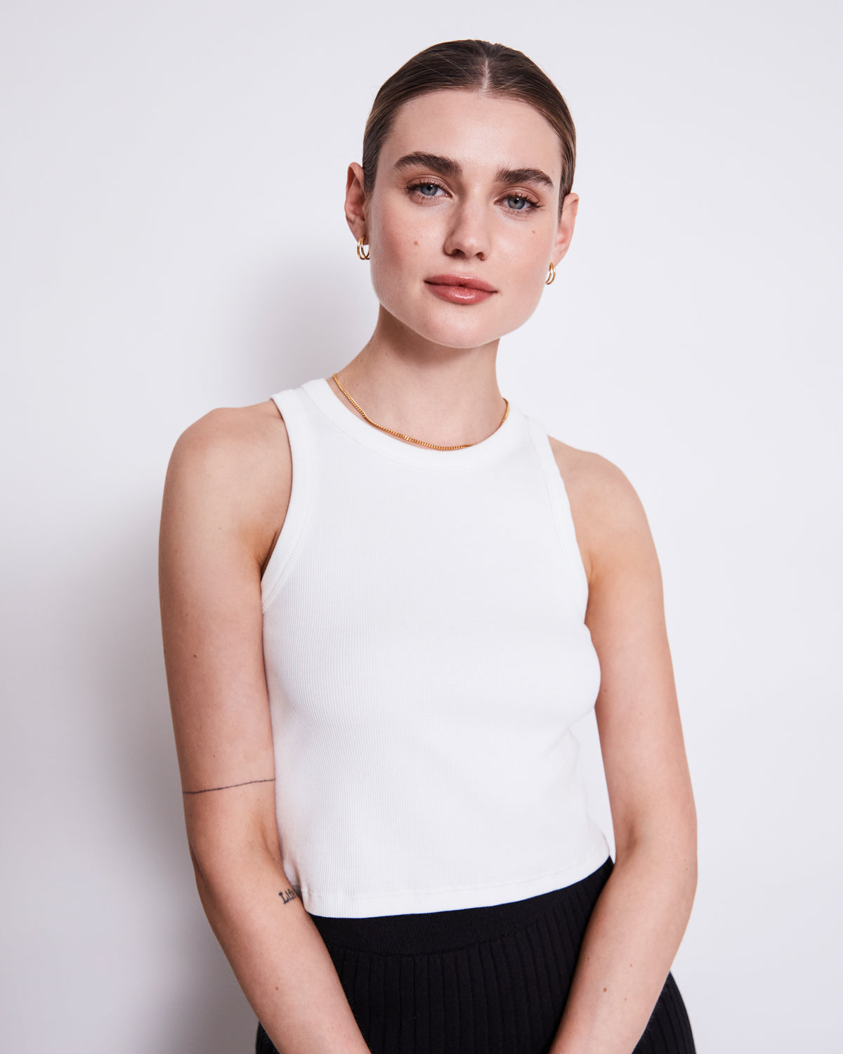 ORGANIC COTTON TANK TOP PORTO WHITE GOTS – JAN 'N JUNE