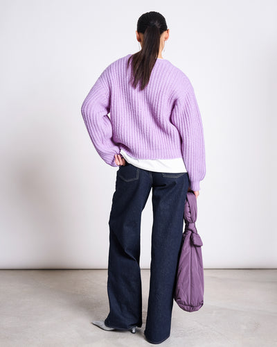 ALPACA MIX CARDIGAN WOOLY LENA LAVENDER