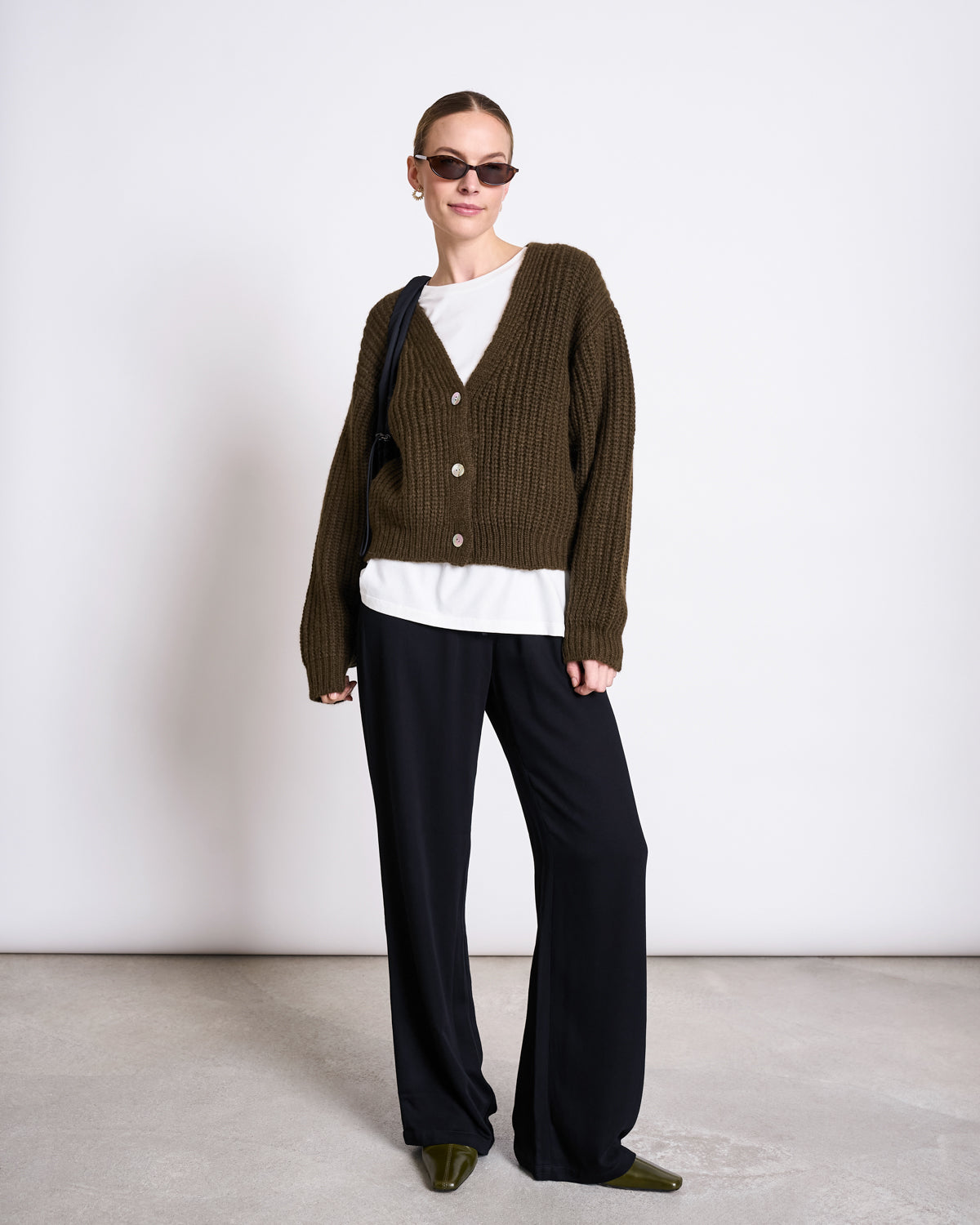ALPACA MIX CARDIGAN WOOLY LENA ROSEMARY