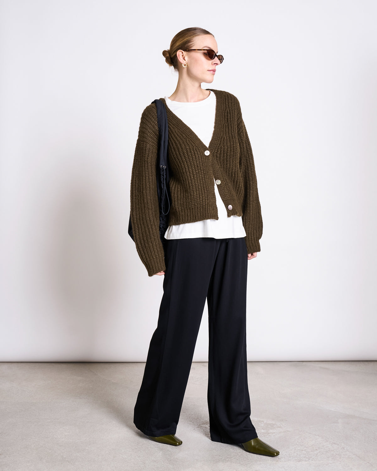 ALPACA MIX CARDIGAN WOOLY LENA ROSEMARY