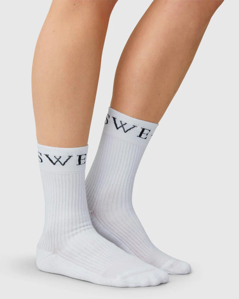 SWEDISH STOCKINGS SOCKS BELLA WHITE