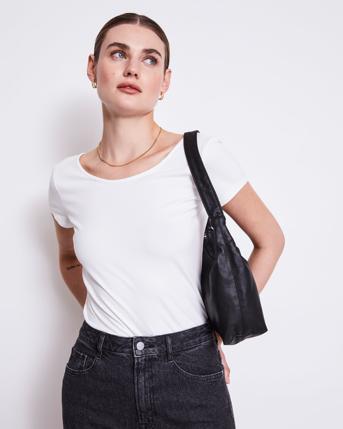 BALLERINA T-SHIRT ALOE WHITE GOTS