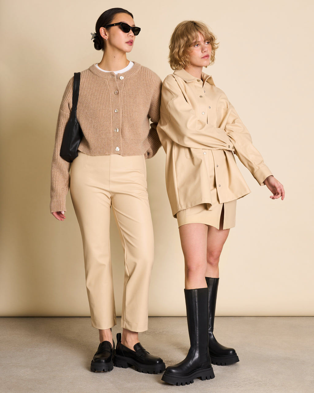 THE VEGAN COATED PANTS BUTTER pants jan-n-june 3