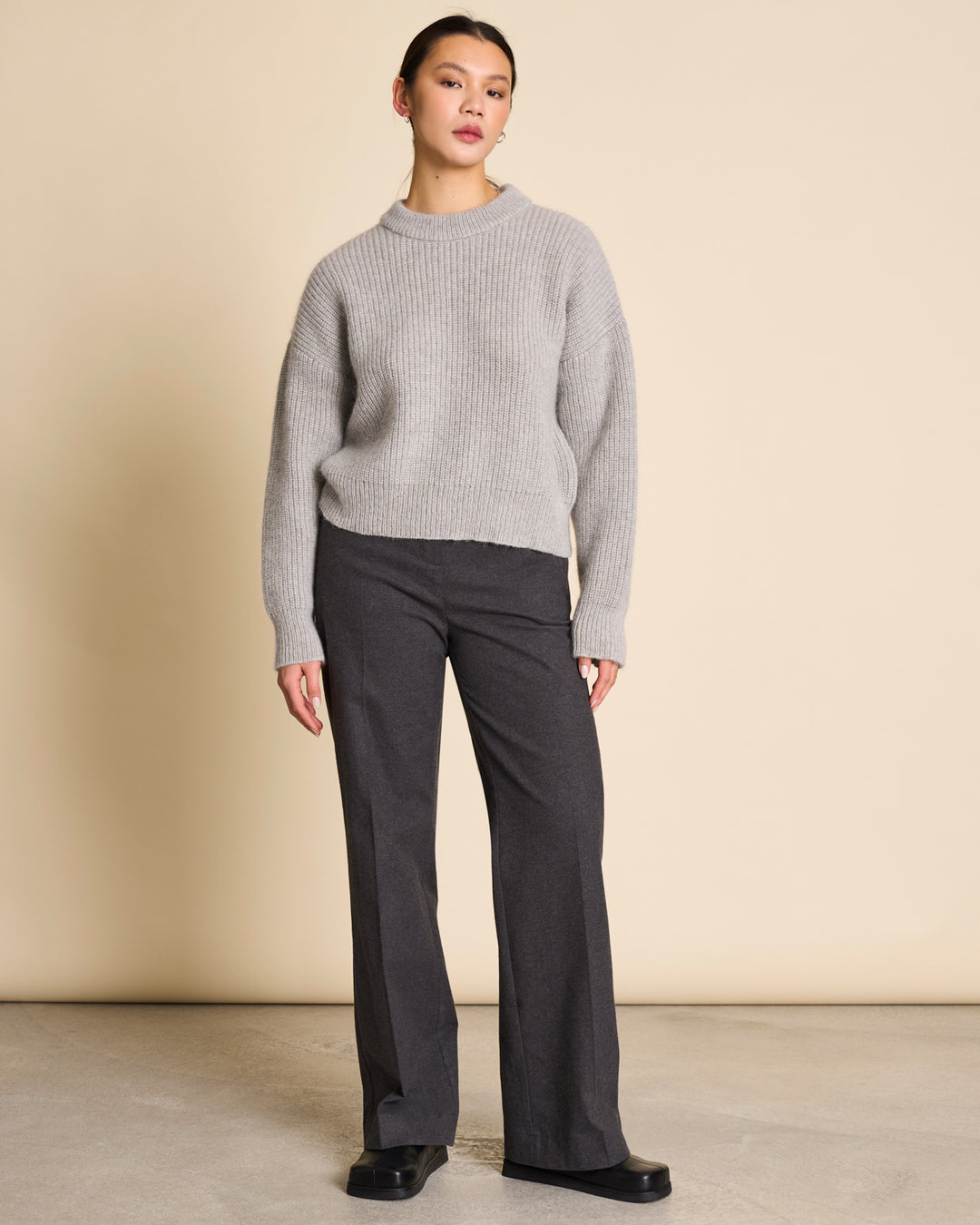 WOOLY JUMPER ANI LIGHT GREY JAN N JUNE