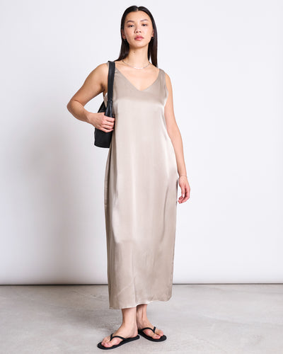 MAXI DRESS BENVIE SILVER GREY