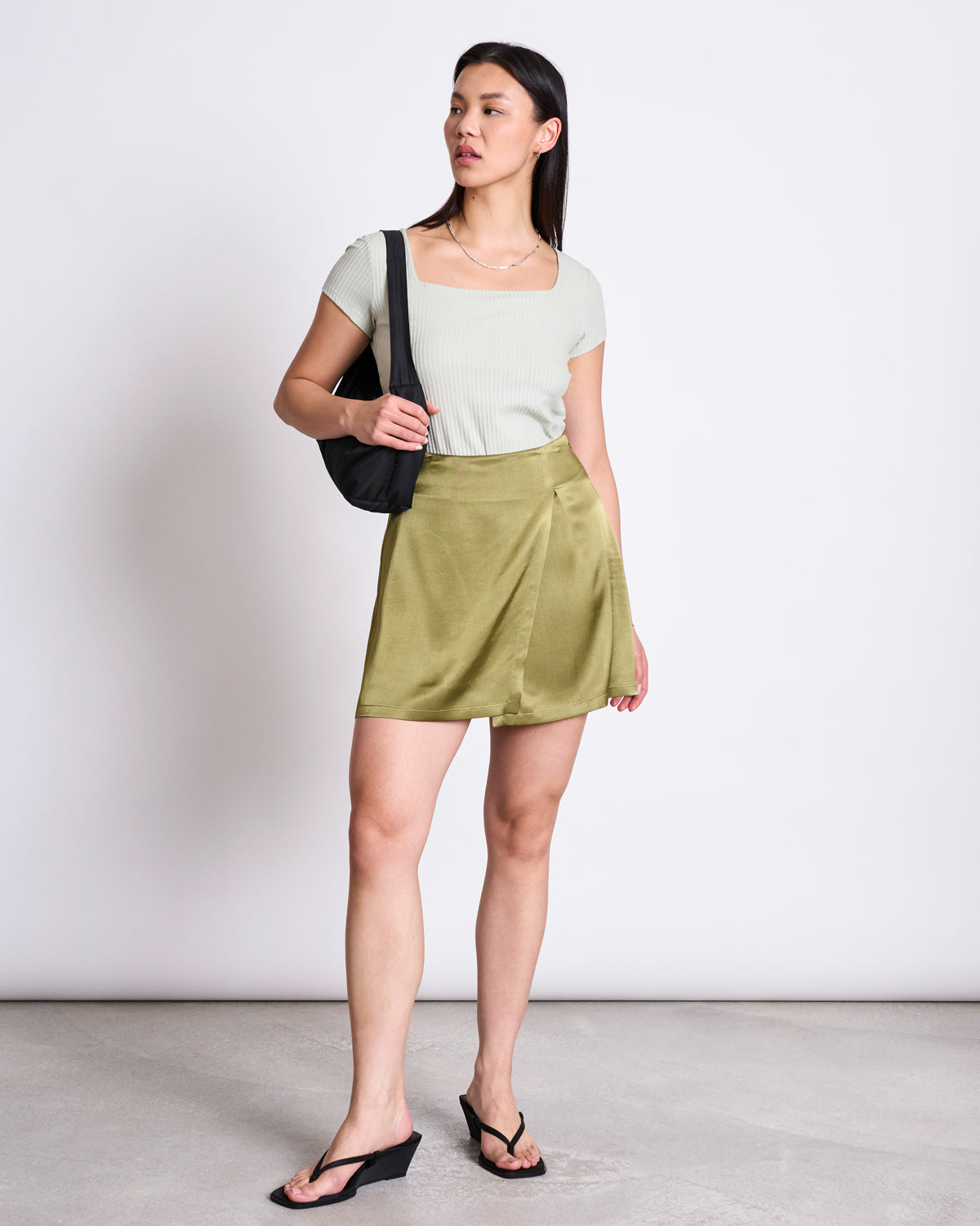 MINI SKIRT FILIO WOODY OLIVE Skirts jan-n-june 2