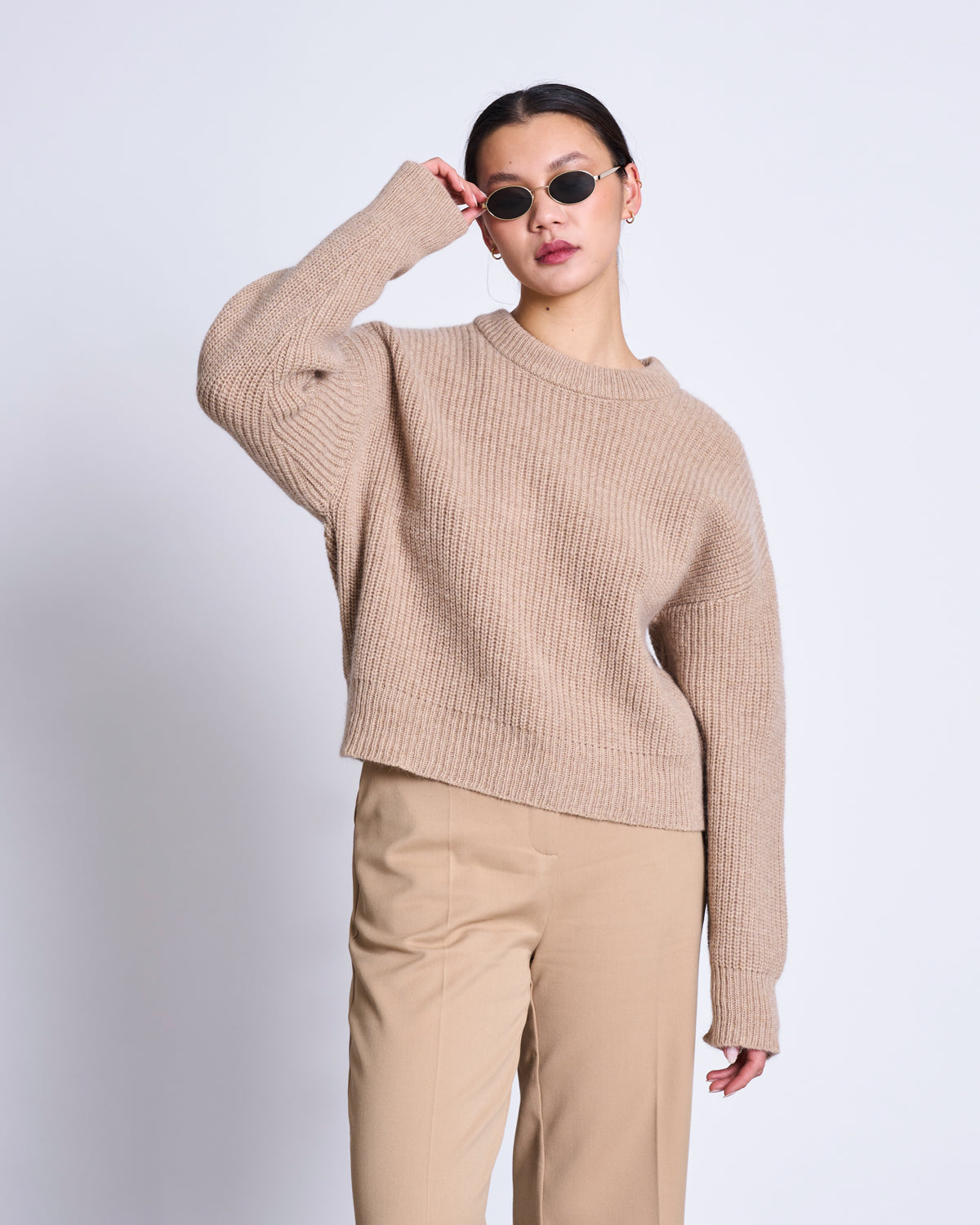 WOOLY JUMPER ANI CAMEL