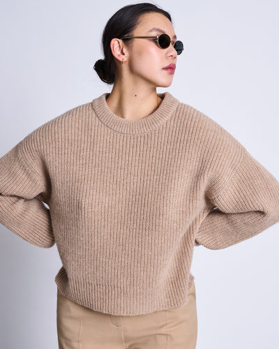 WOOLY JUMPER ANI CAMEL