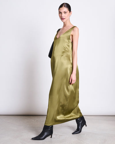 MAXI DRESS BENVIE WOODY OLIVE