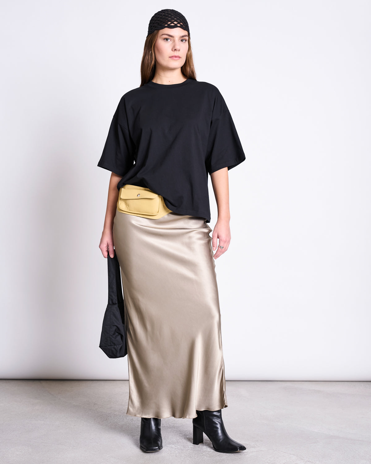 MAXI SKIRT SERIN SILVER GREY