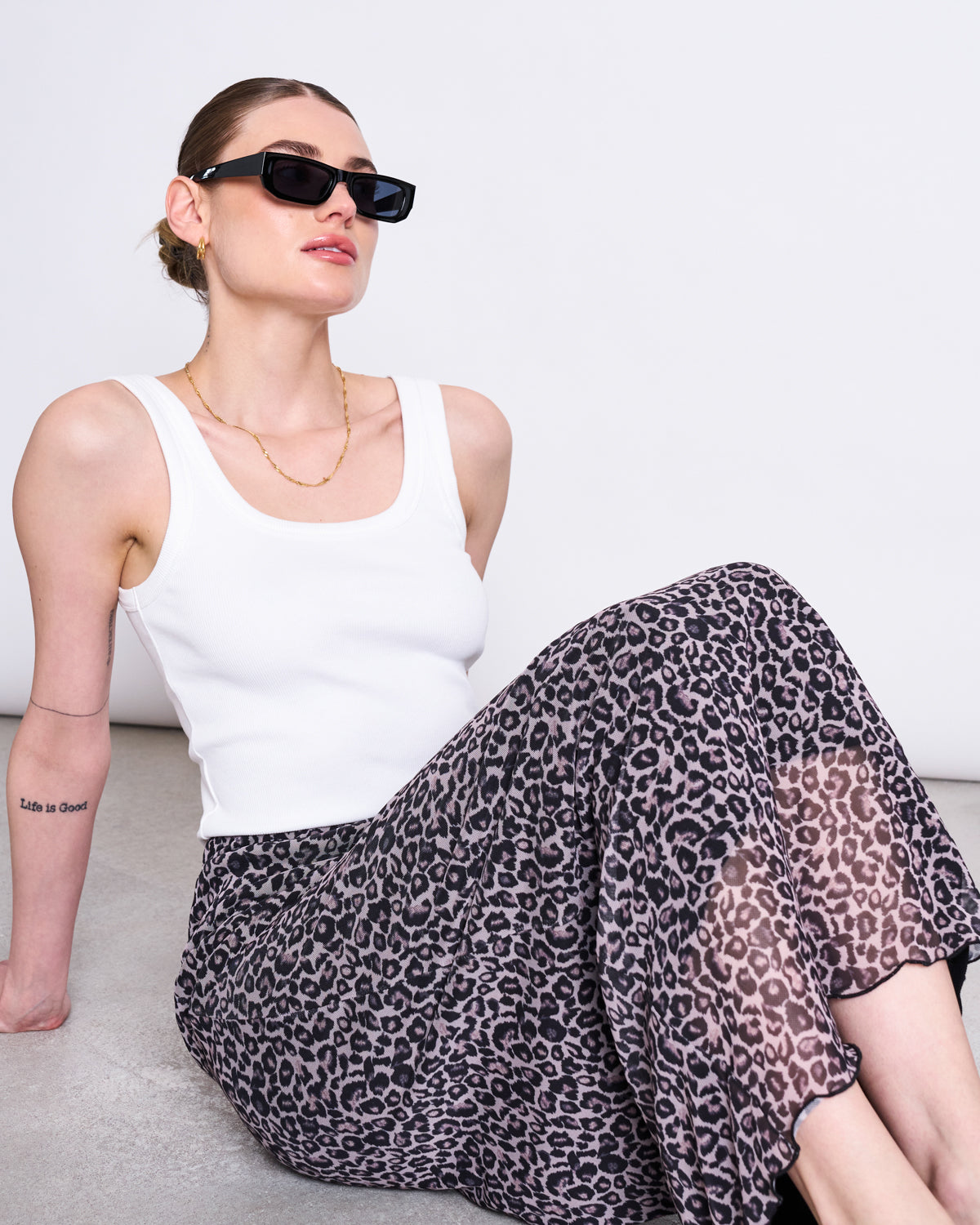 MESH MAXI SKIRT SMUK LEO PRINT Skirts jan-n-june 3