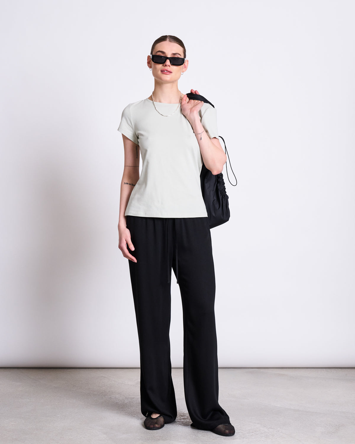 BRUSHED T-SHIRT OTTO VINTAGE LACE GOTS