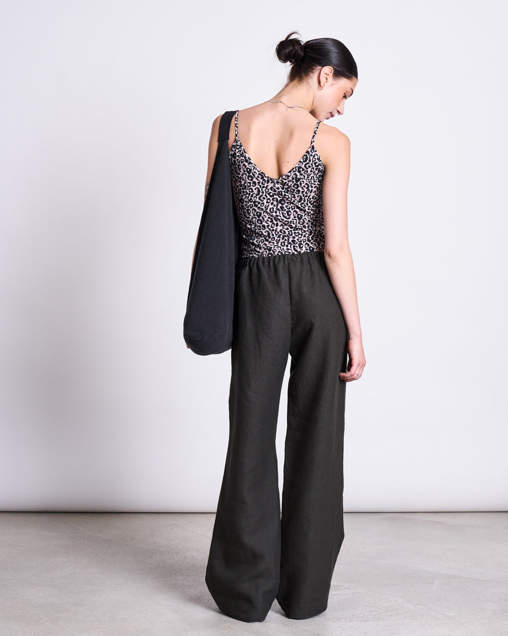 LINEN DRAWSTRING PANTS SJOV DARK OLIVE Pants jan-n-june 3