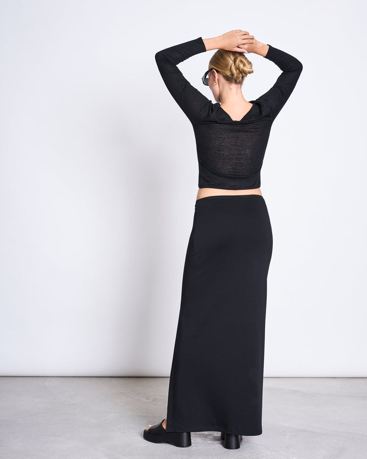 MAXI SKIRT LUSTA BLACK – JAN 'N JUNE