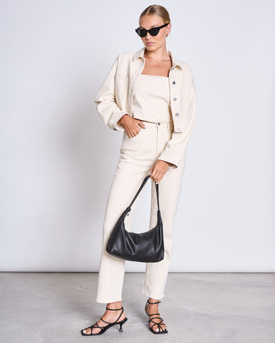 STRAIGHT LEG JEANS ALBA ECRU