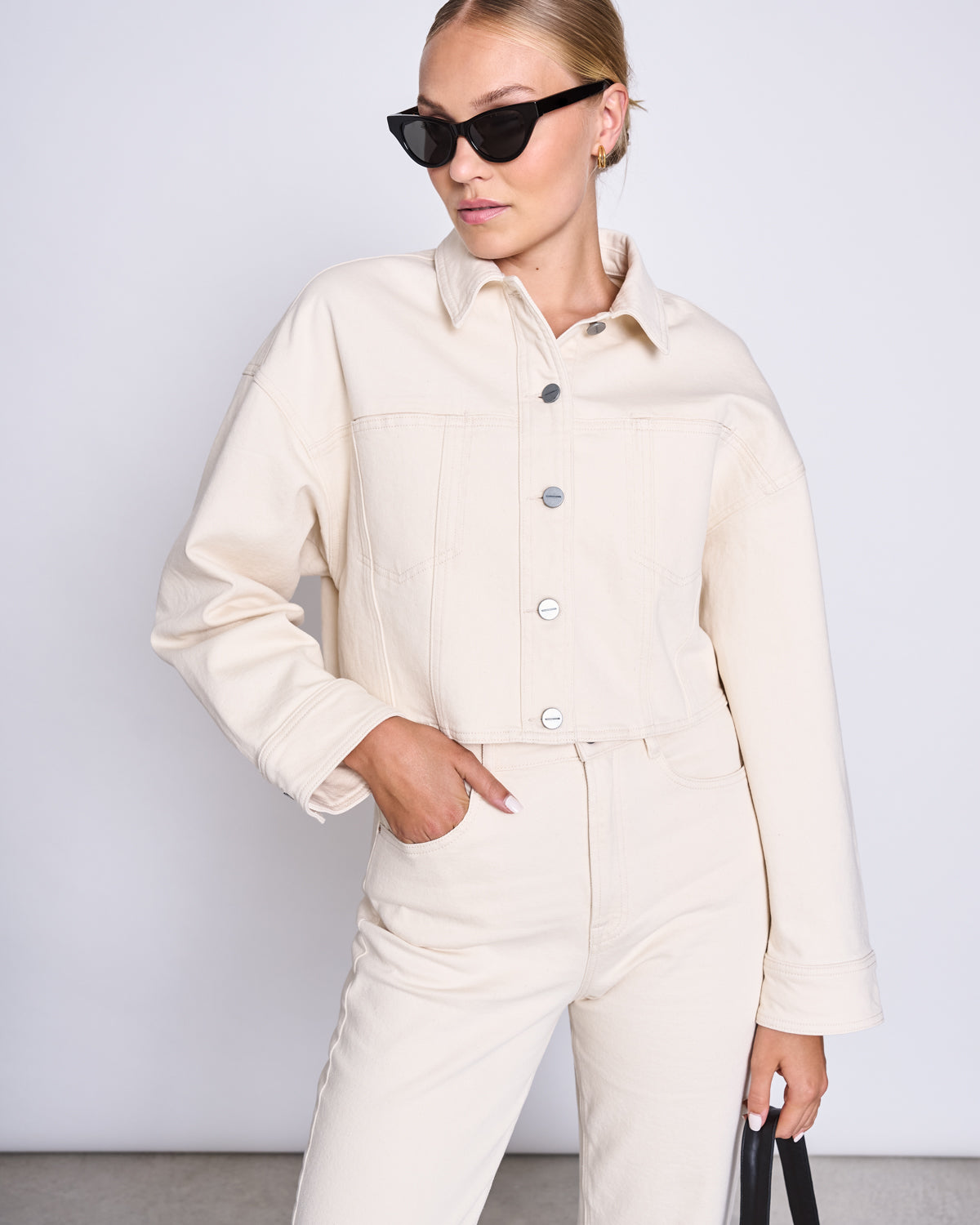 STRAIGHT LEG JEANS ALBA ECRU