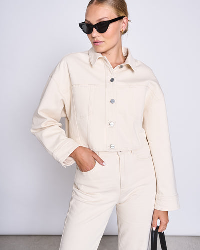 STRAIGHT LEG JEANS ALBA ECRU
