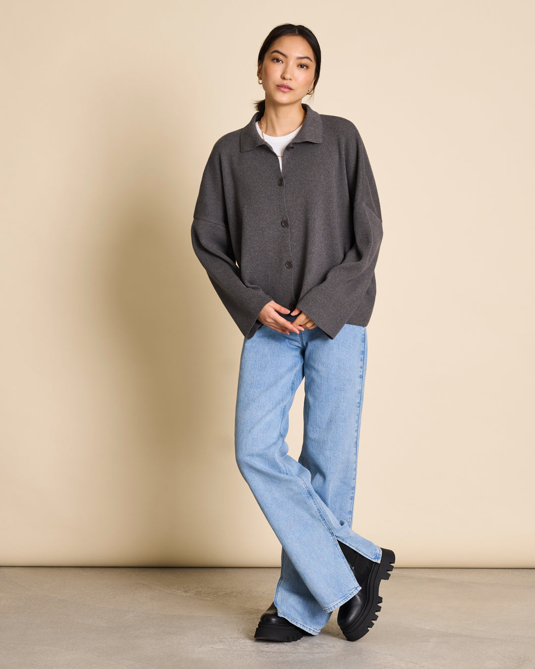 トップス Denim Jun Suburn Ink Washed Cardigan Denim Jun Suburn Ink Washed Cardigan メンズ