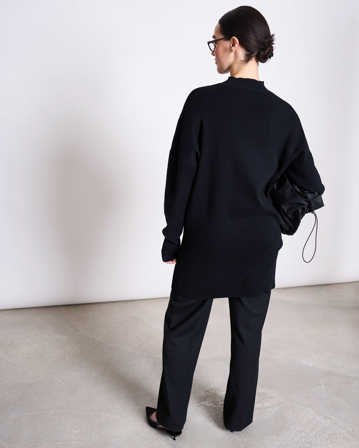 KNIT DRESS NUNA BLACK GOTS