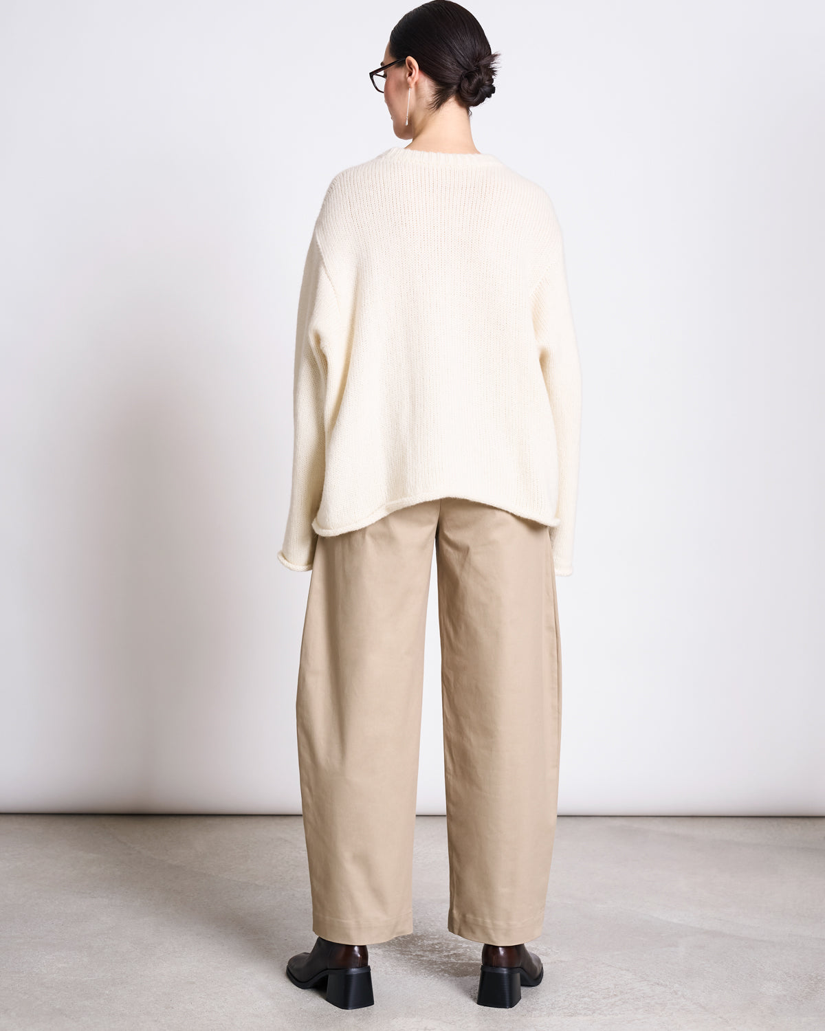 OVERSIZED ALPACA MIX JUMPER WOOLY SONA OFFWHITE
