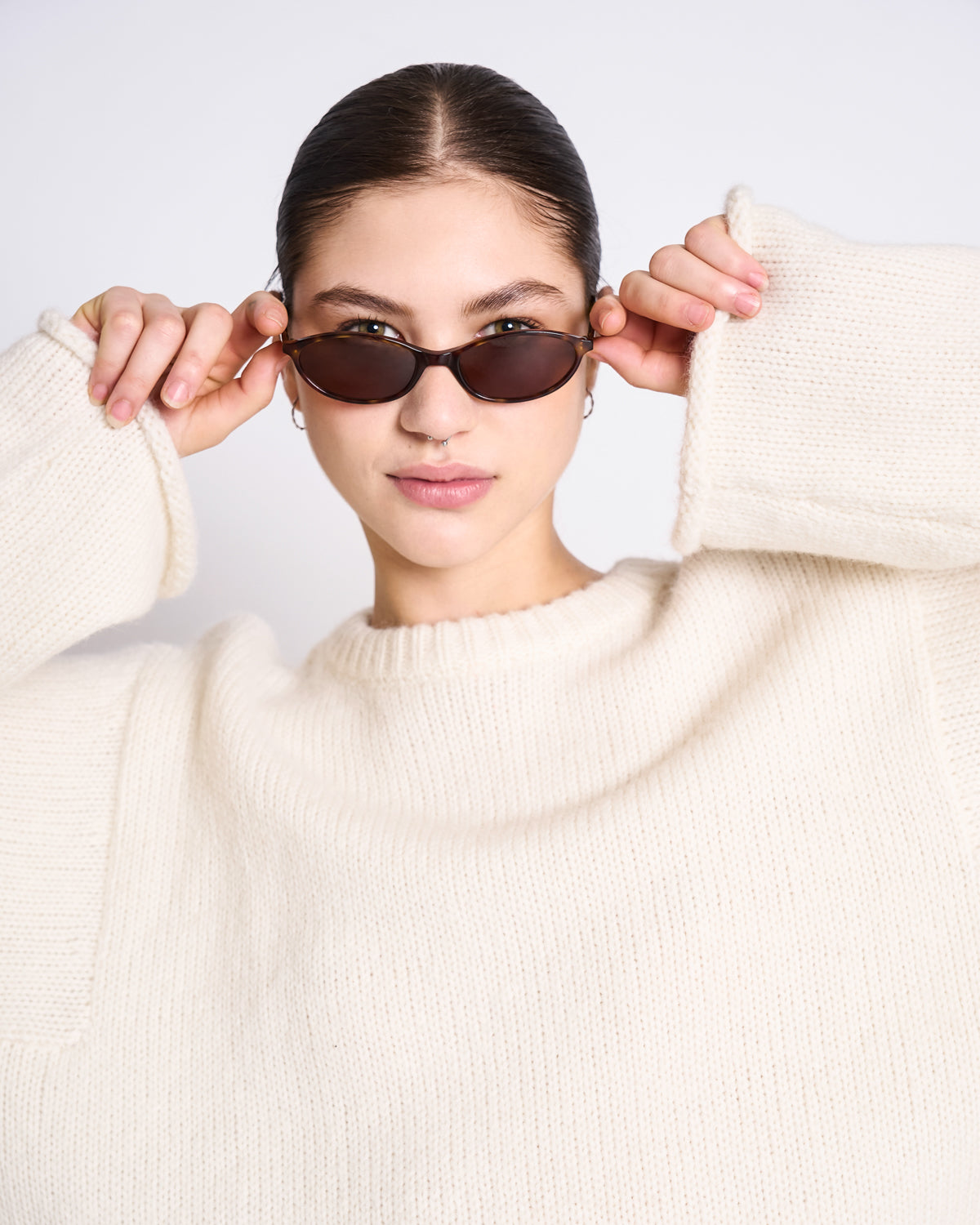 OVERSIZED ALPACA MIX JUMPER WOOLY SONA OFFWHITE