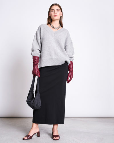 MAXI SKIRT BURNITA BLACK GOTS